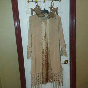 Dress coat and shoe bundle, shoes are size 9